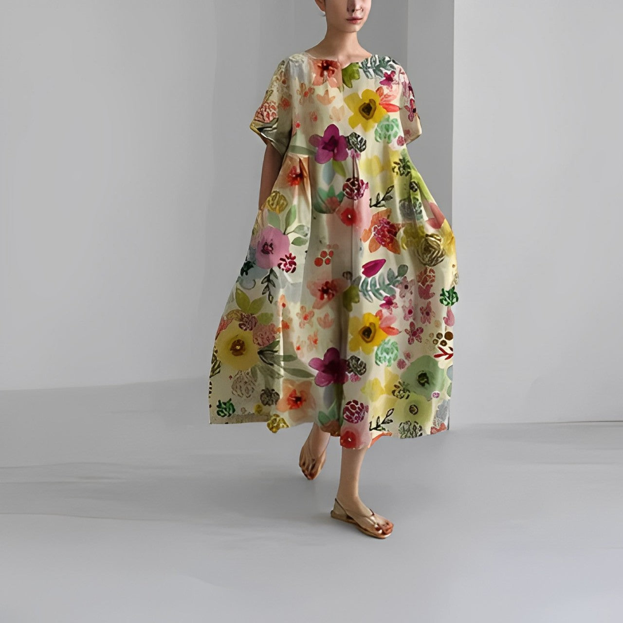 Adelia - Abito Floreale Bohemien