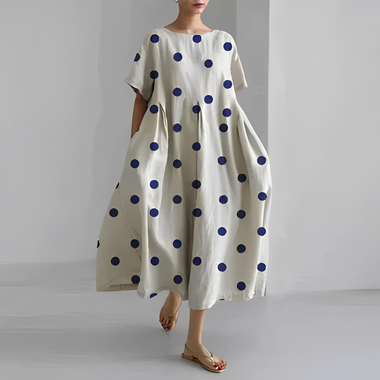 Daisy - Abito Maxi Lungo Ampio Retro