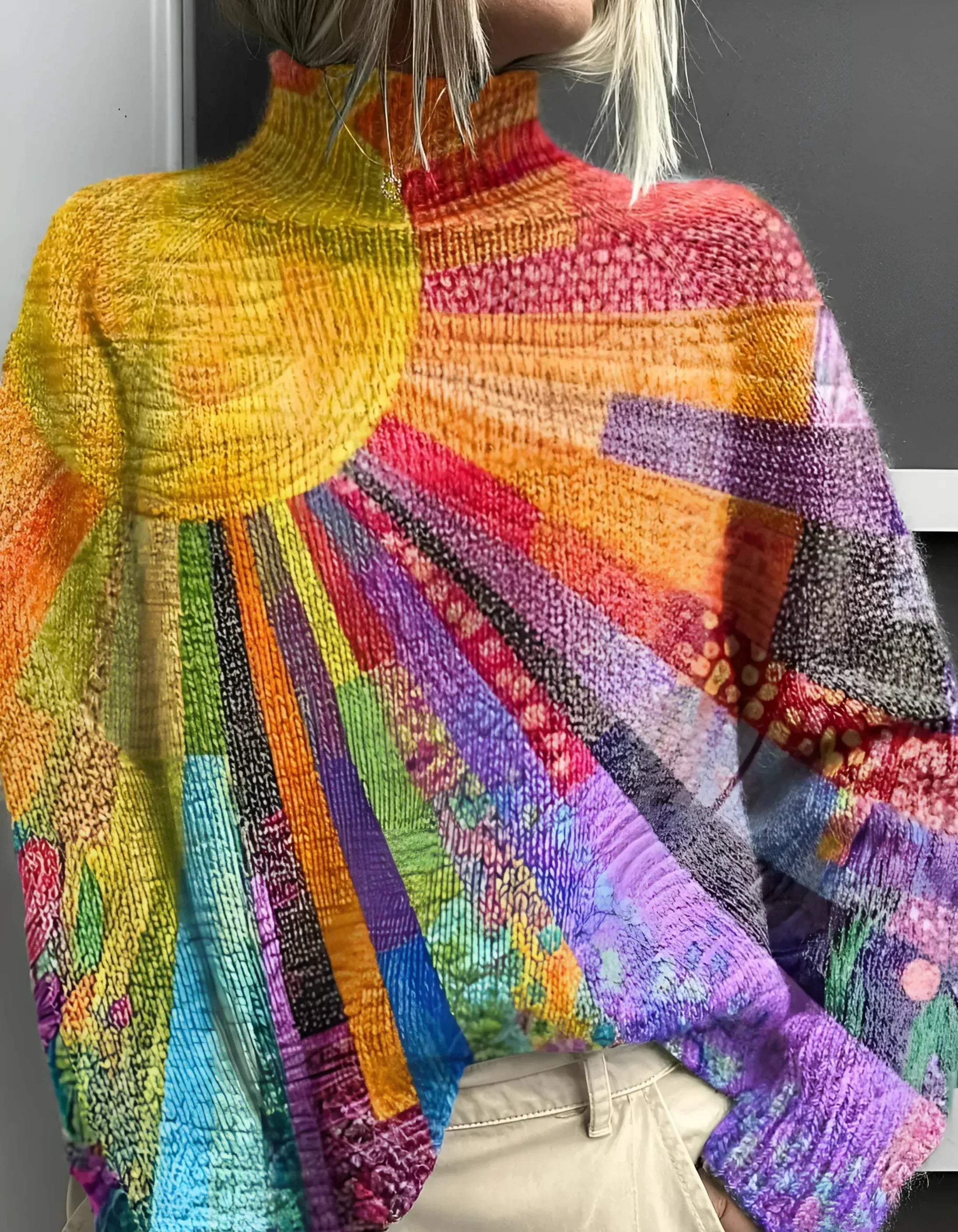 Lilibeth™ | Maglione colorato con colletto a polo