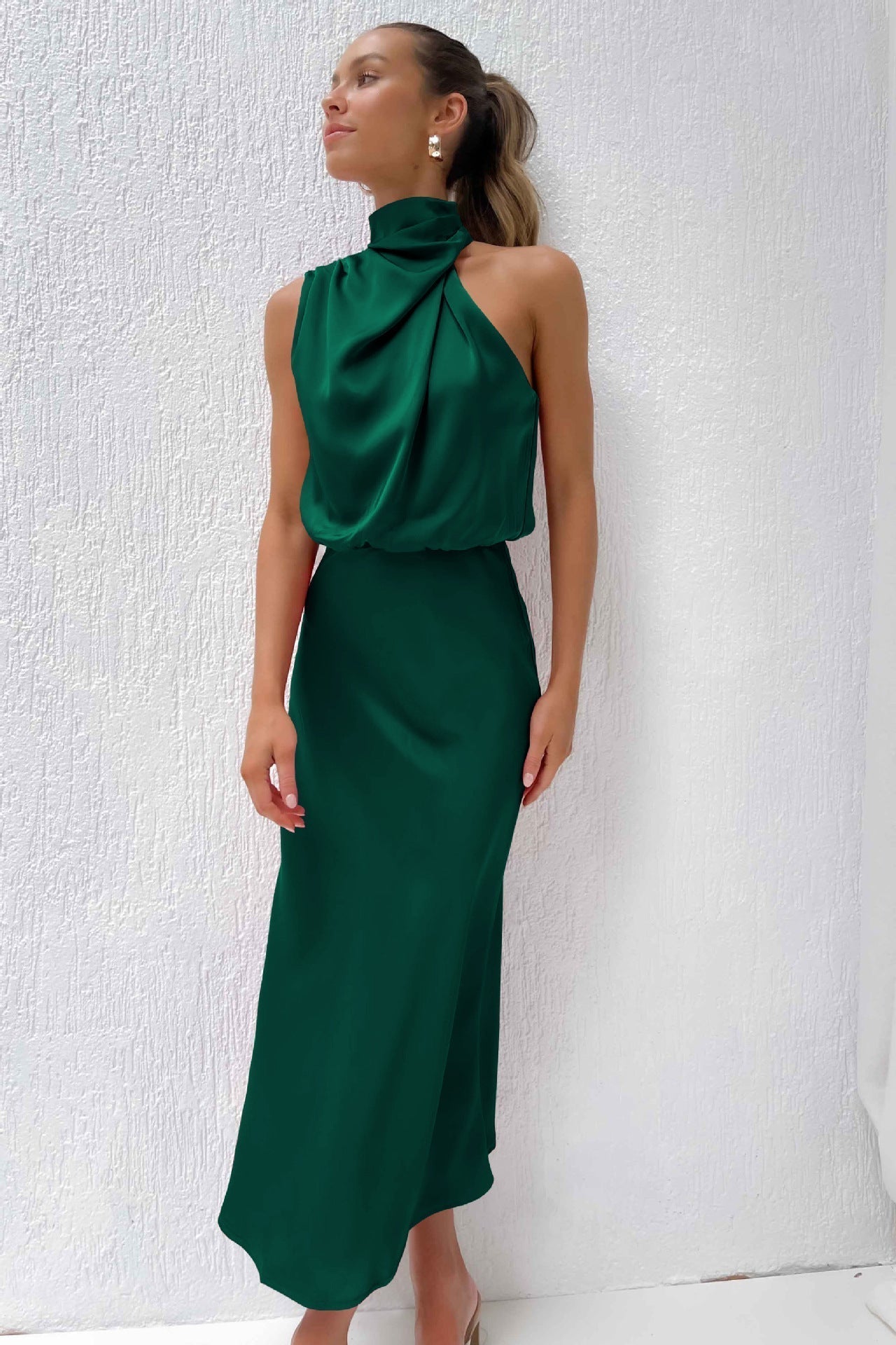 Lydia™ | Abito Lungo con Scollo a V all'Americana