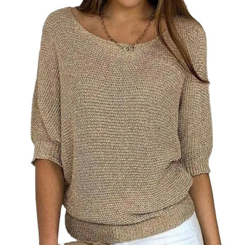 Top Lounge In Maglia Ribbata Relaxed