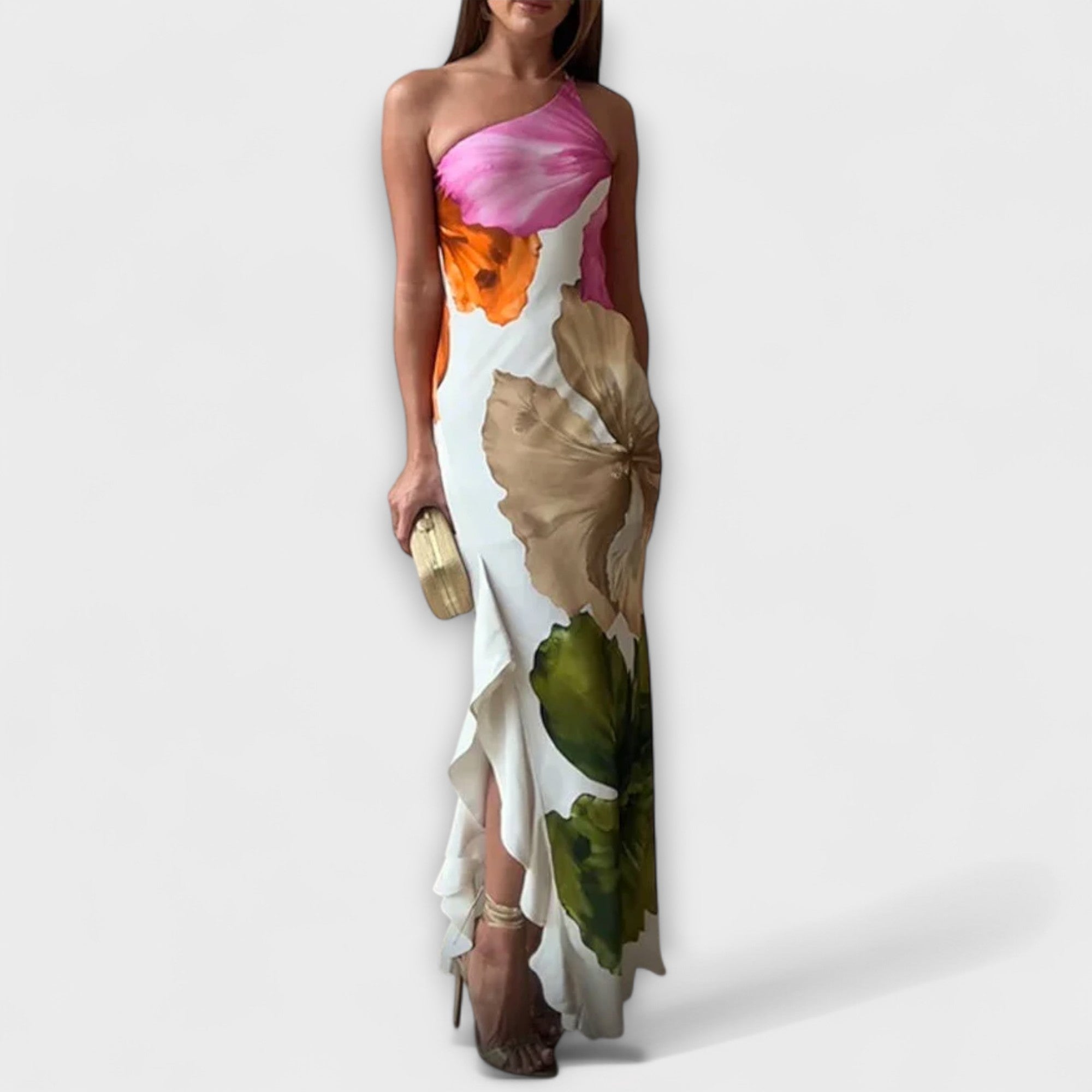 De Sapphire™  | Abito Maxi Patchwork Elegante