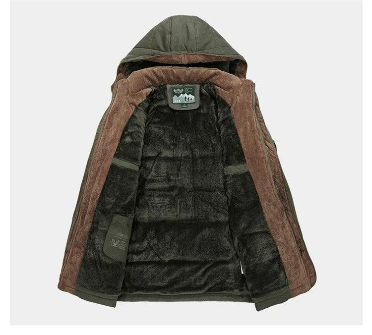 Parka Invernale Termico da Uomo con Diverse Tasche