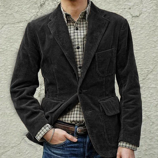 Logan™ - Blazer in Velluto a Coste Vintage e Confortevole