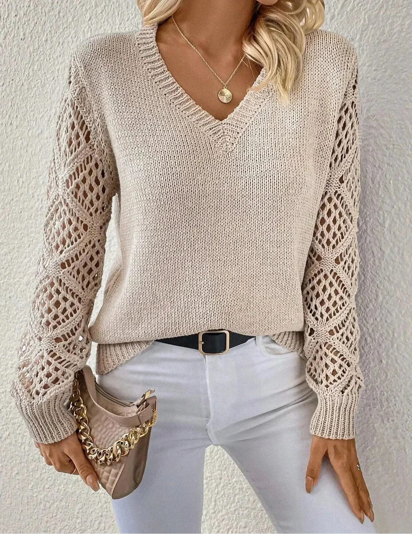 Aubrey™ - Maglione Morbido con Scollatura a V