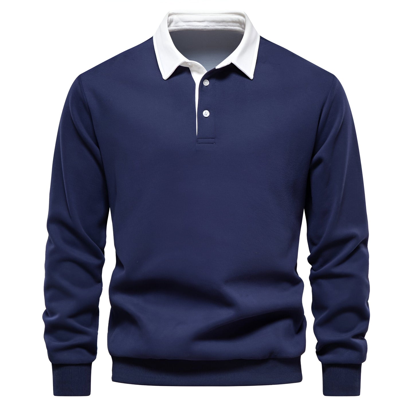 Pullover con colletto polo elegante