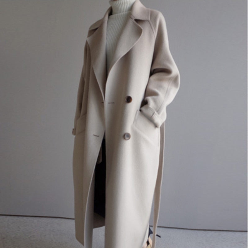 Clara Cappotto Trench in Lana per Donna