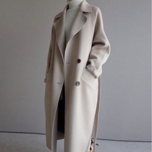Clara Cappotto Trench in Lana per Donna
