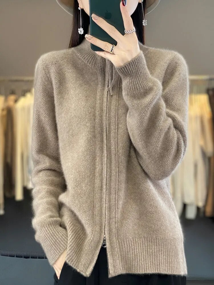 Piera | Cardigan zippato accogliente