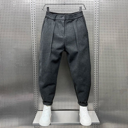 Mathieu - Pantaloni eleganti in tessuto mélange