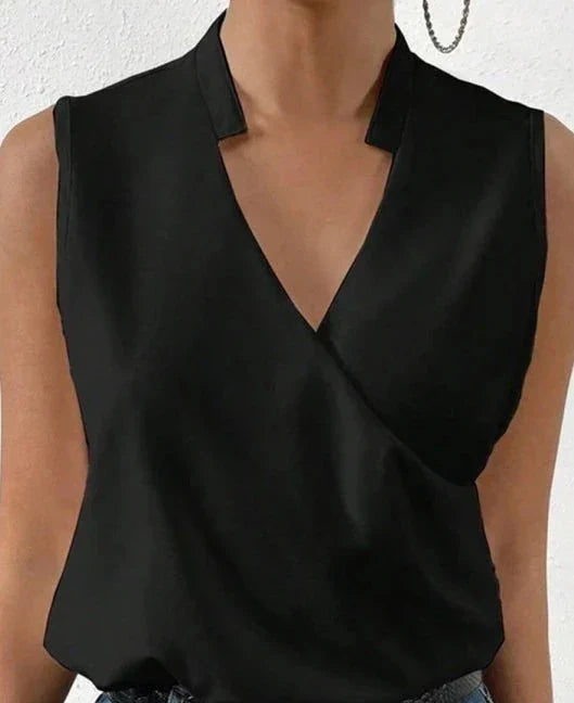 Sarah™ | Elegante Top Senza Maniche in Tinta Unita