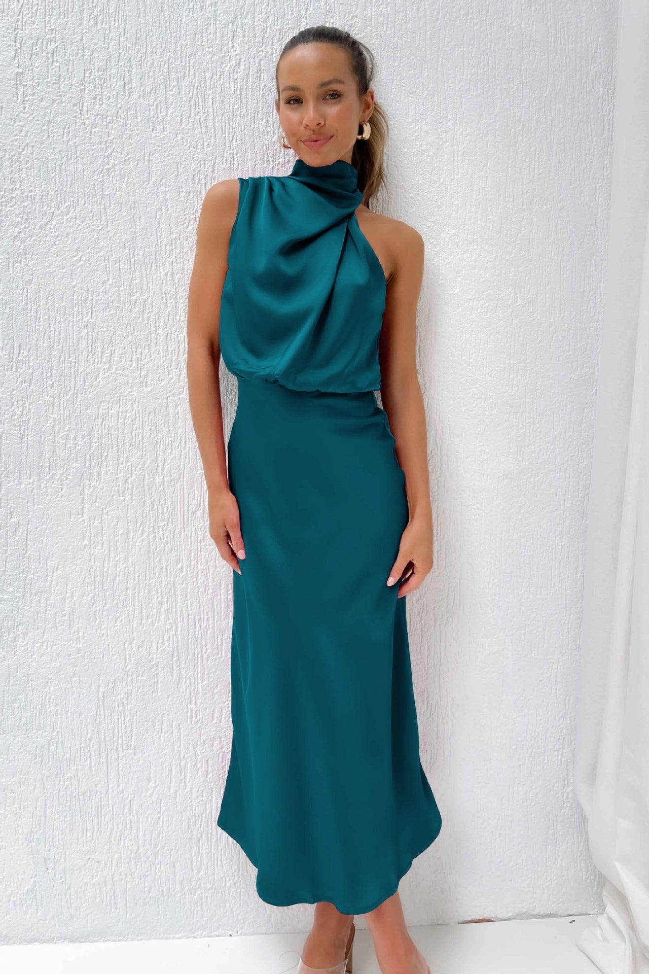 Lydia™ | Abito Lungo con Scollo a V all'Americana