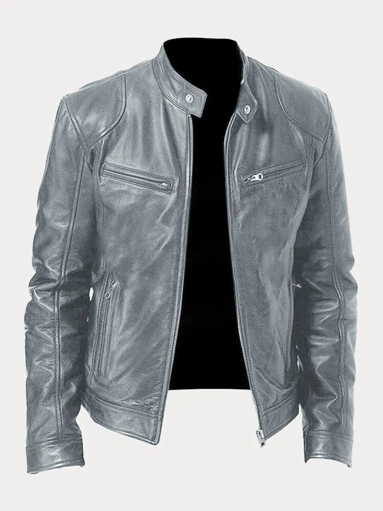 Owen™ - Giacca in Pelle Casual e Stile