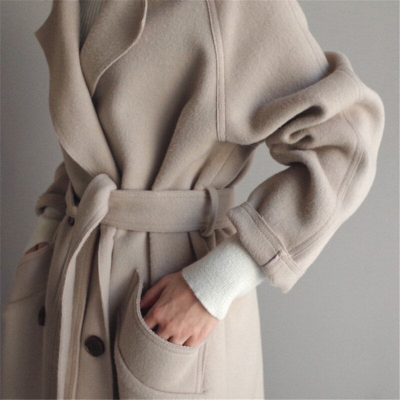 Clara Cappotto Trench in Lana
