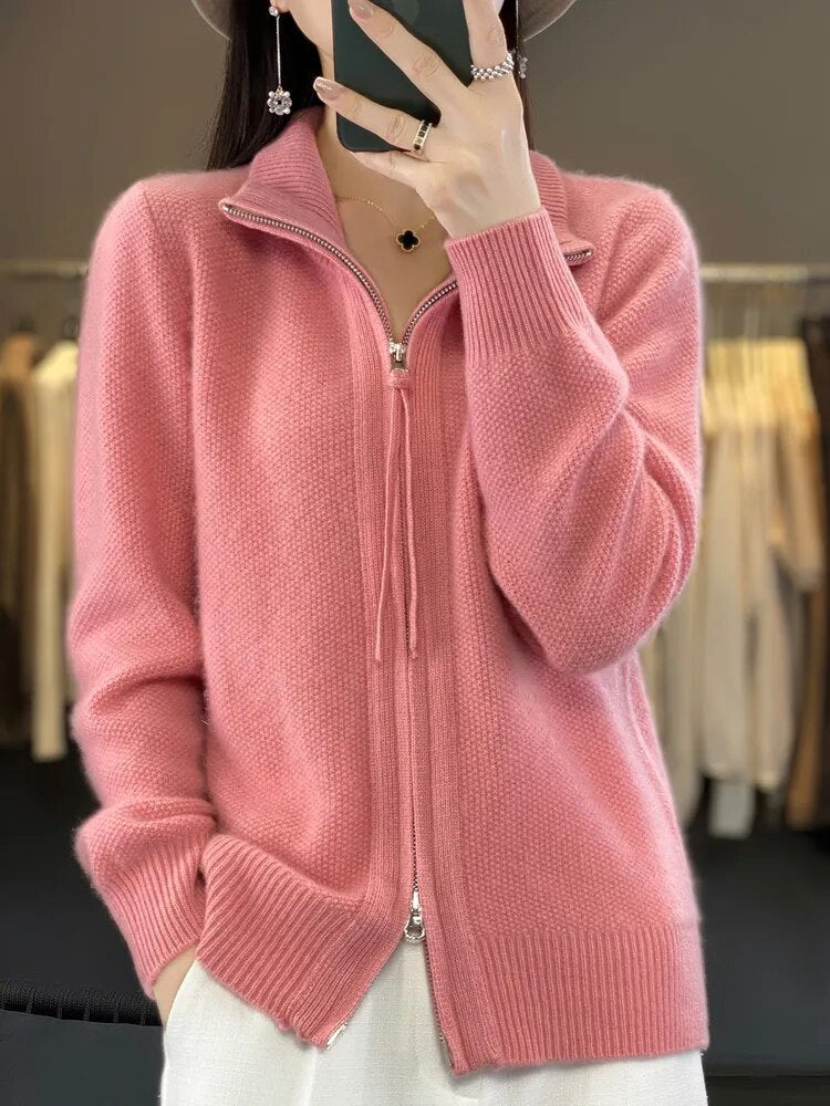 Piera | Cardigan zippato accogliente
