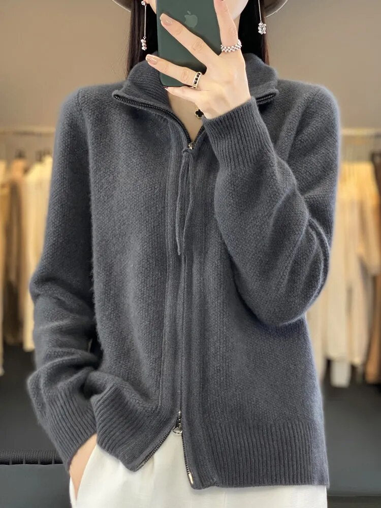 Piera | Cardigan zippato accogliente