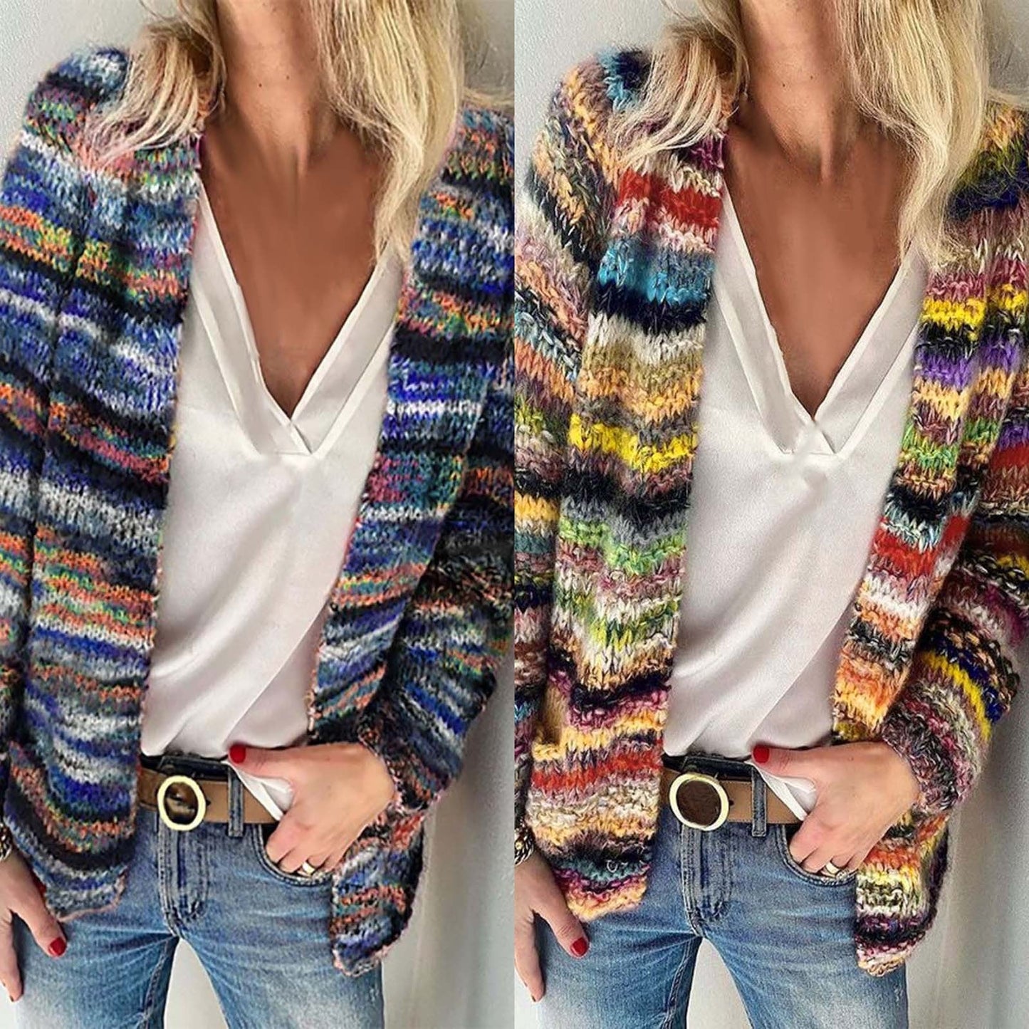 Layla™ - Cardigan Super Morbido e Multicolore