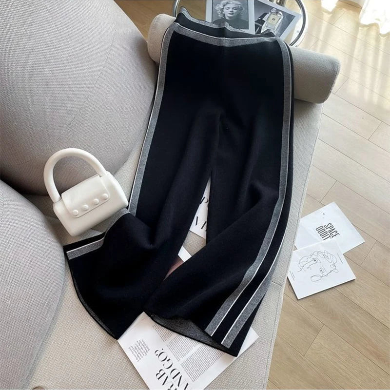 Aubrey™ - Completo tuta casual a righe con maniche lunghe