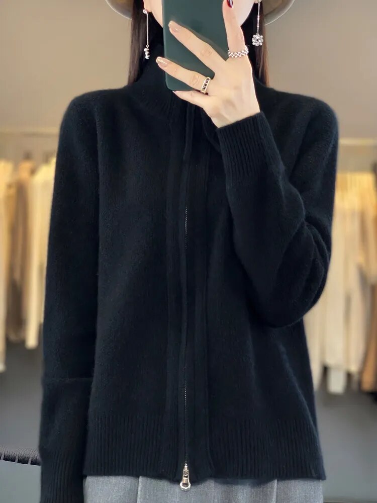 Piera | Cardigan zippato accogliente