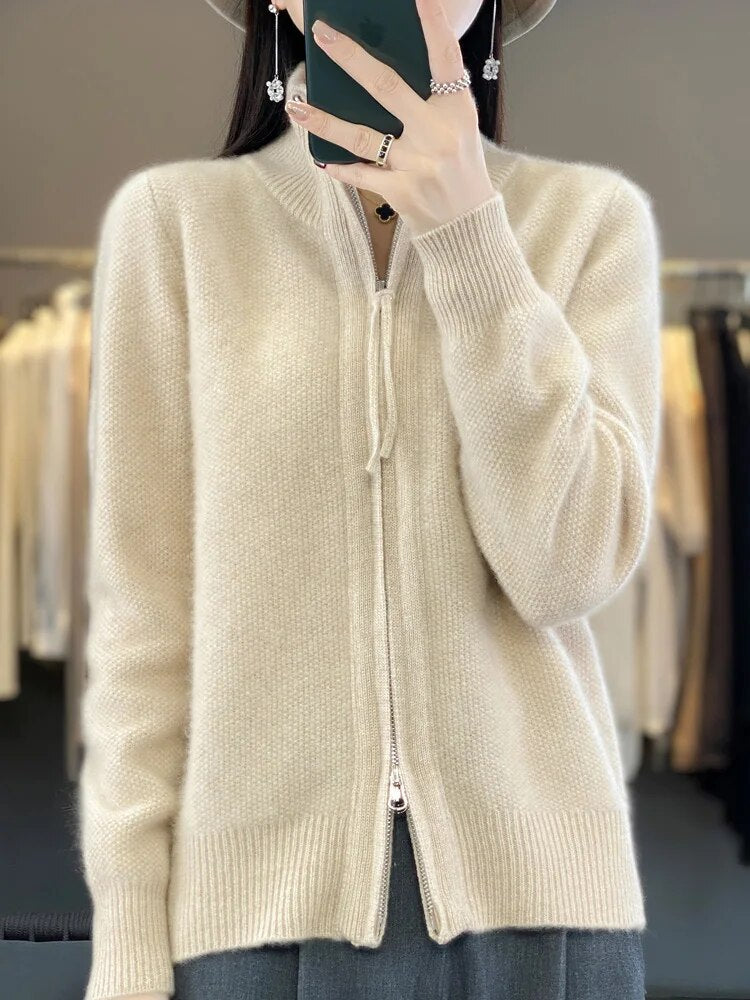 Piera | Cardigan zippato accogliente
