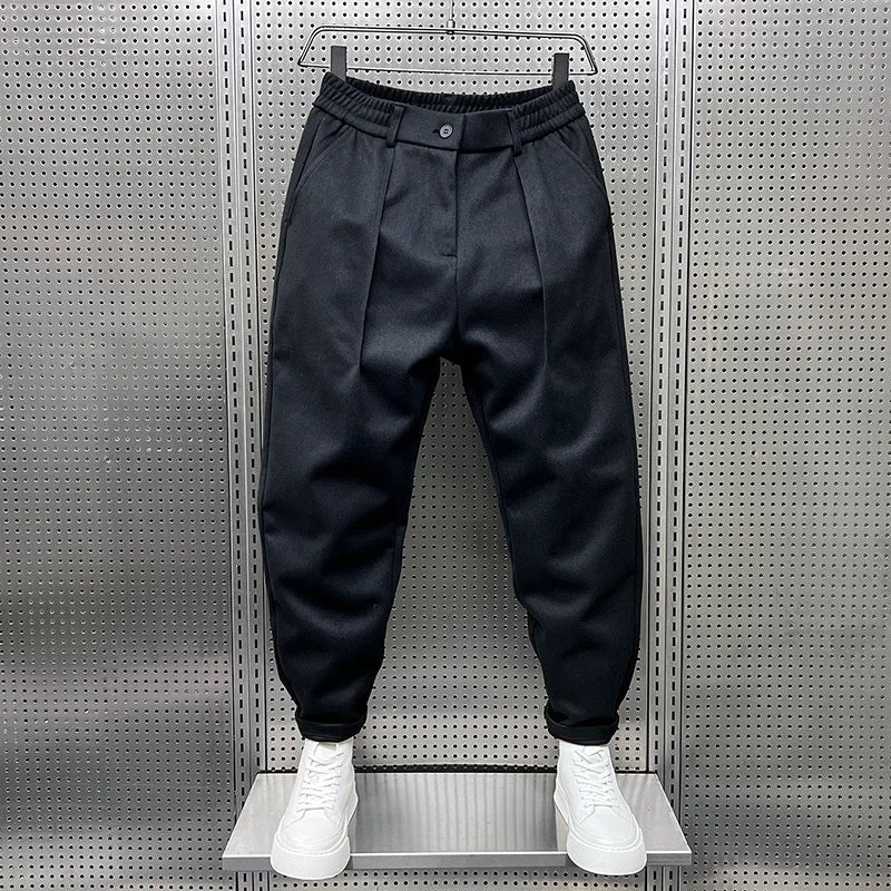 Mathieu - Pantaloni eleganti in tessuto mélange
