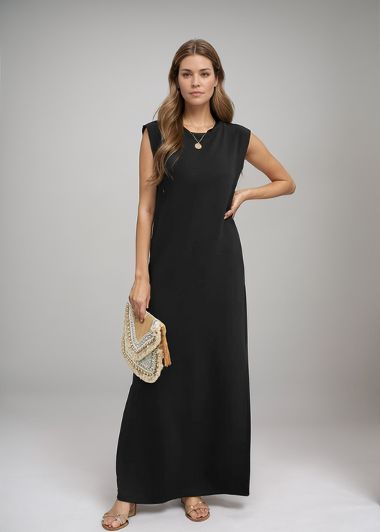 Therese™ | Abito Maxi Senza Maniche in Design Minimalista