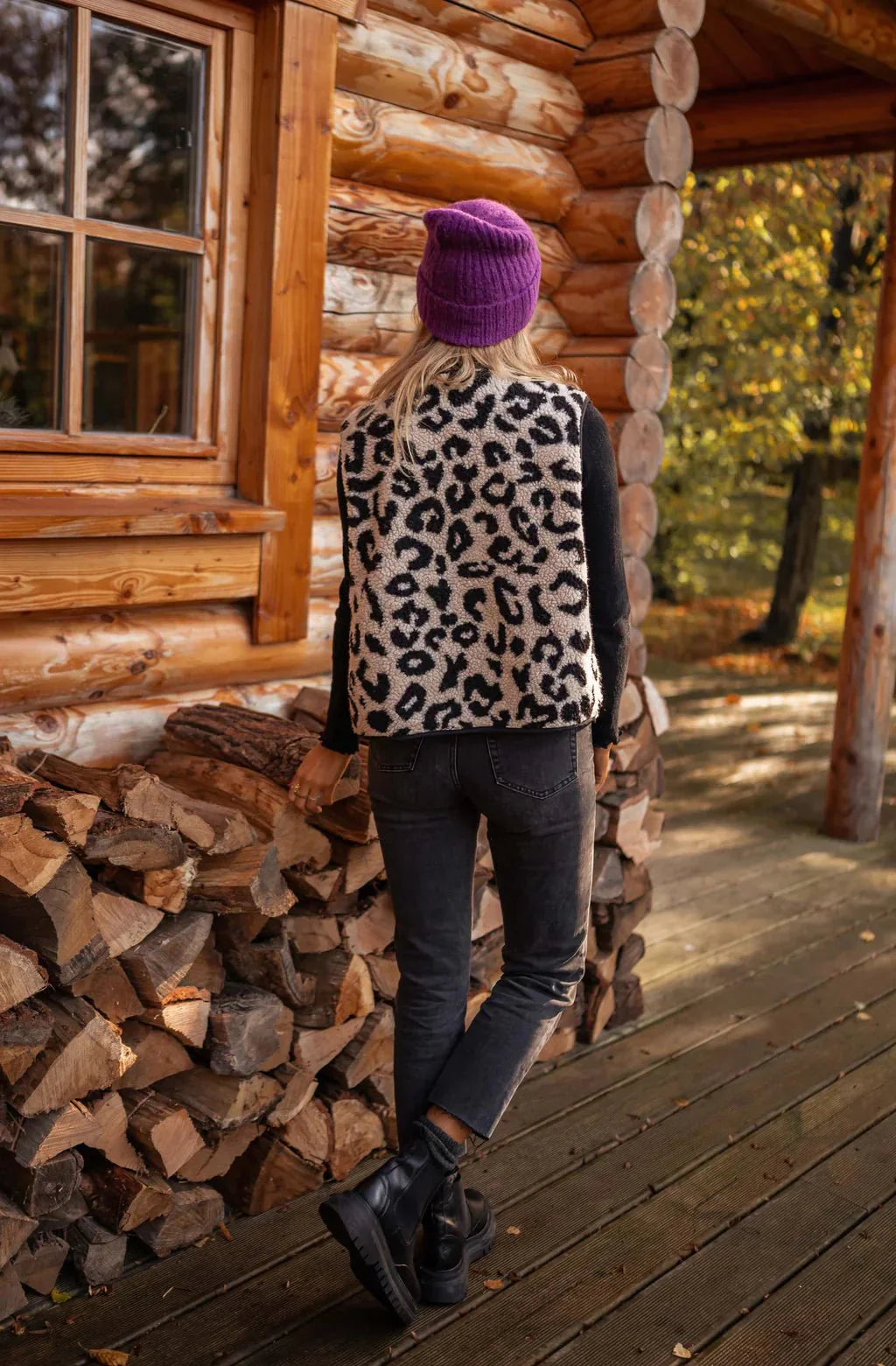 ASTRID™ | Gilet in Maglia Leopardato