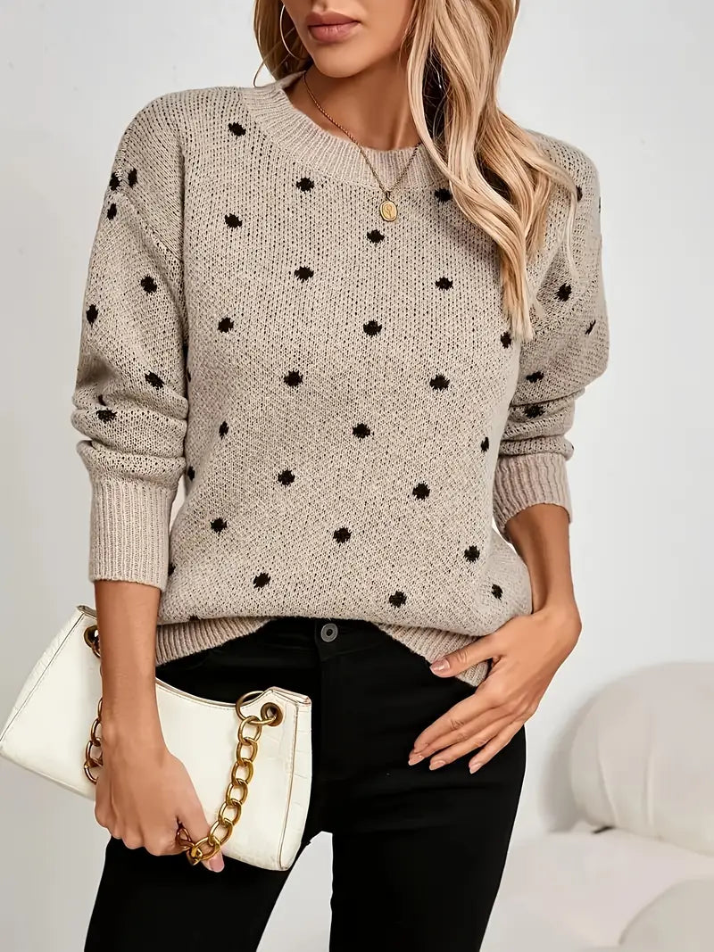 Maglione Donna Con Collo Rotondo