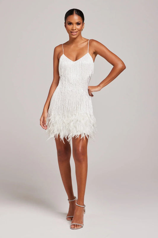Brielle™ | Miniabito in Piume