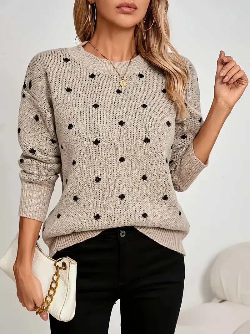 Maglione Donna Con Collo Rotondo