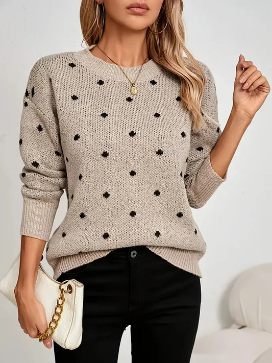 Maglione Donna Con Collo Rotondo