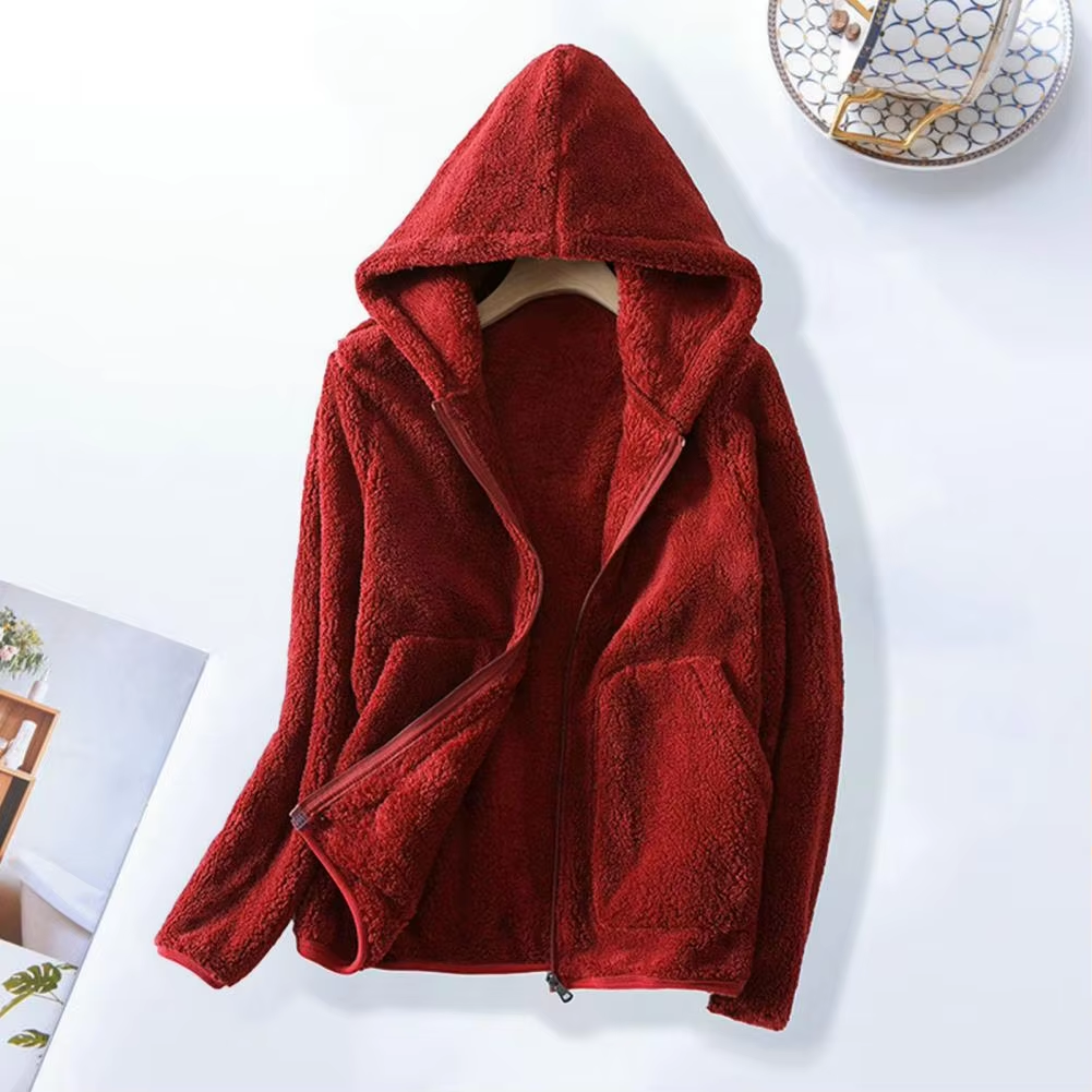 Avery™ - Felpa in Pile Corallo Super Morbida