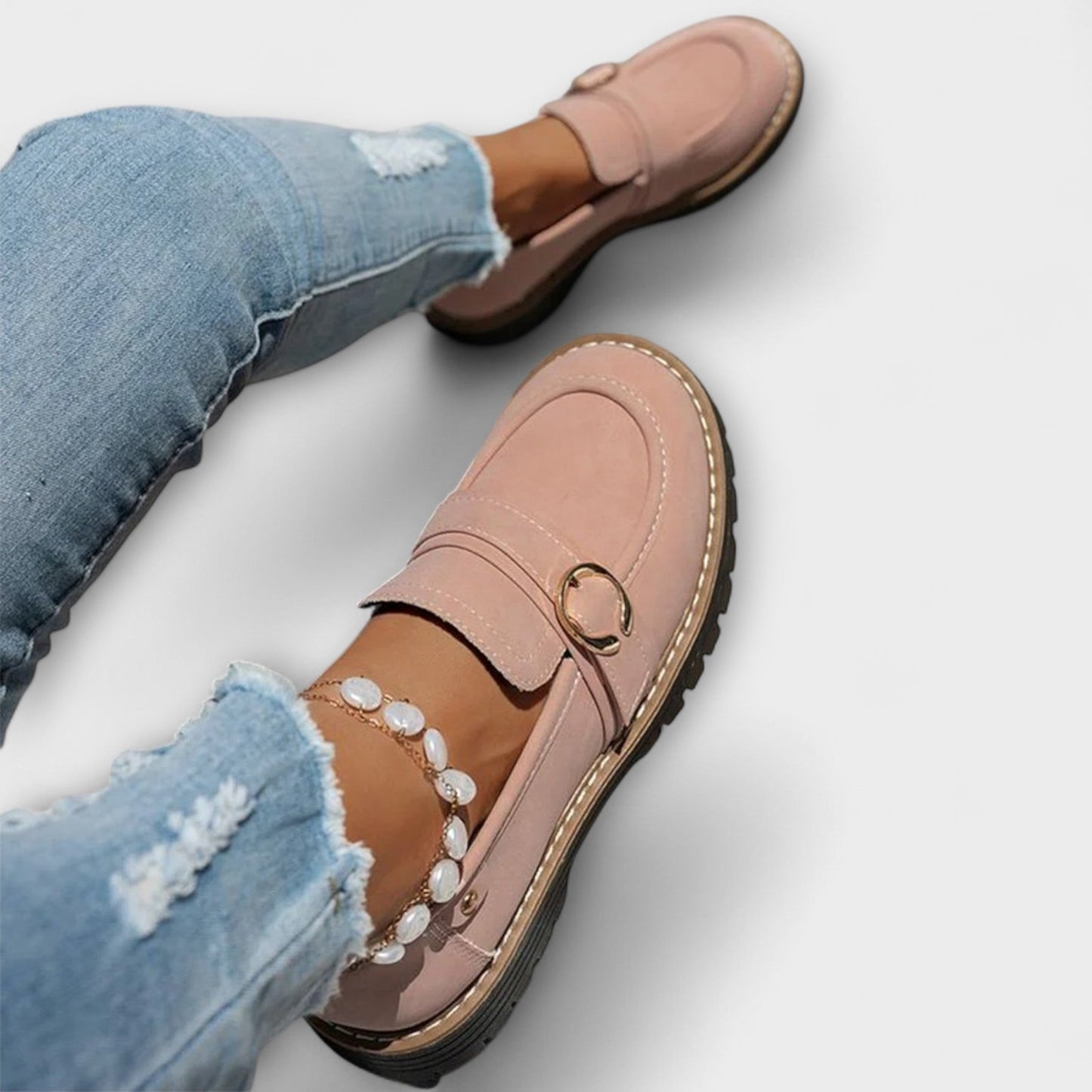 Lora – Mocassini Casual con Punta Rotonda