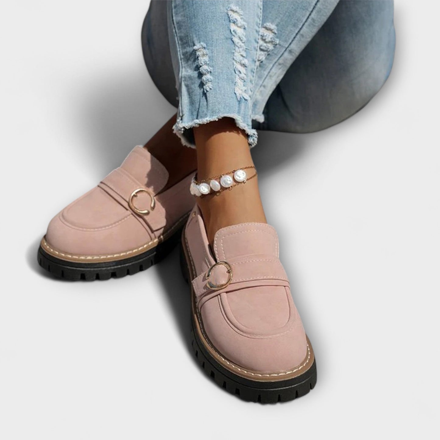 Lora – Mocassini Casual con Punta Rotonda