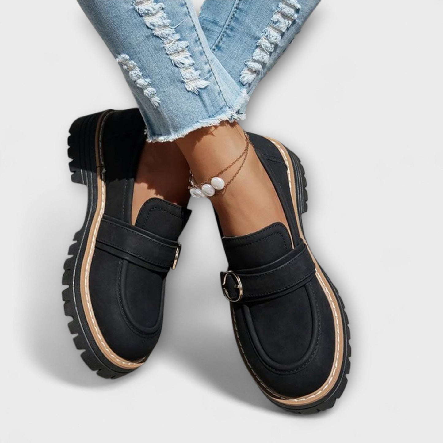 Lora – Mocassini Casual con Punta Rotonda