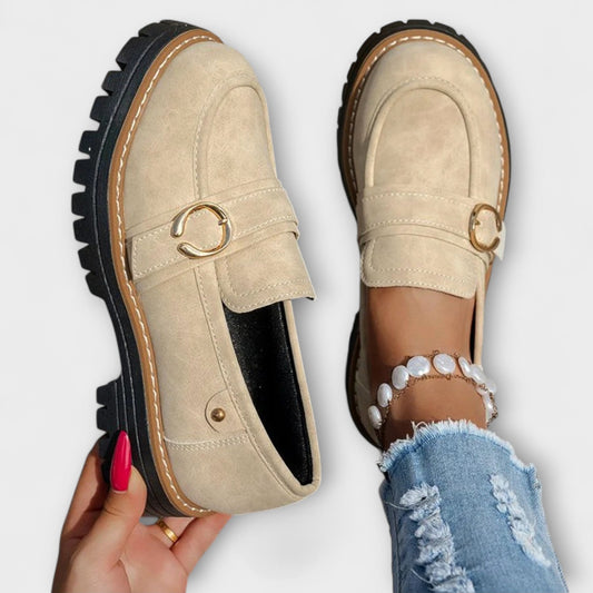 Lora – Mocassini Casual con Punta Rotonda
