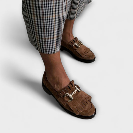 Fleur – Mocassino Bruine con punta rotonda