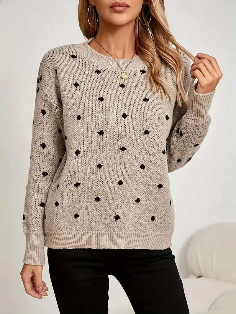 Maglione Donna Con Collo Rotondo