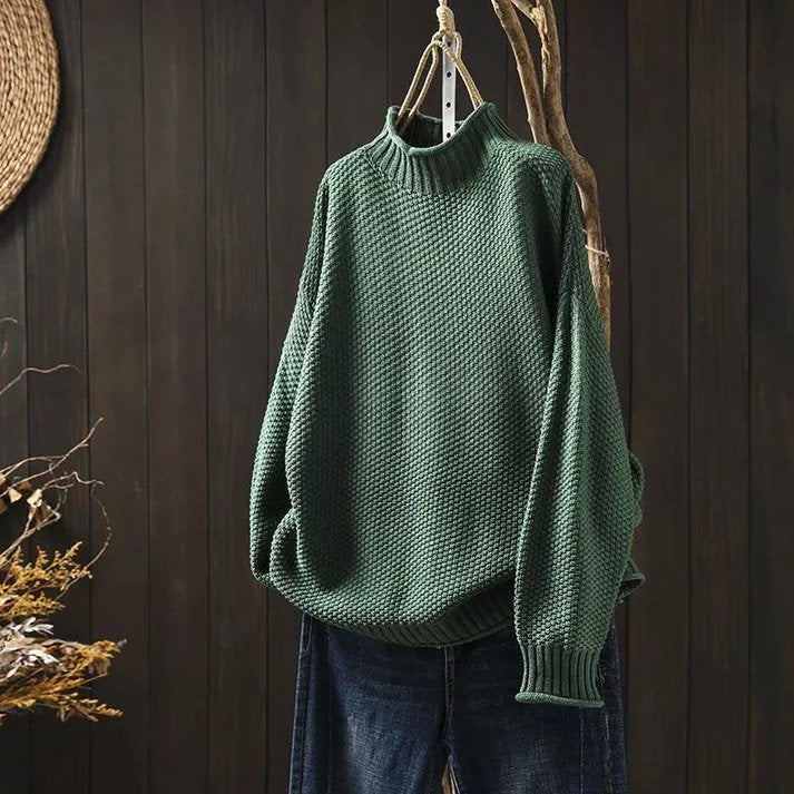 Aurora™ - Maglione a Collo Alto Morbido Tricot