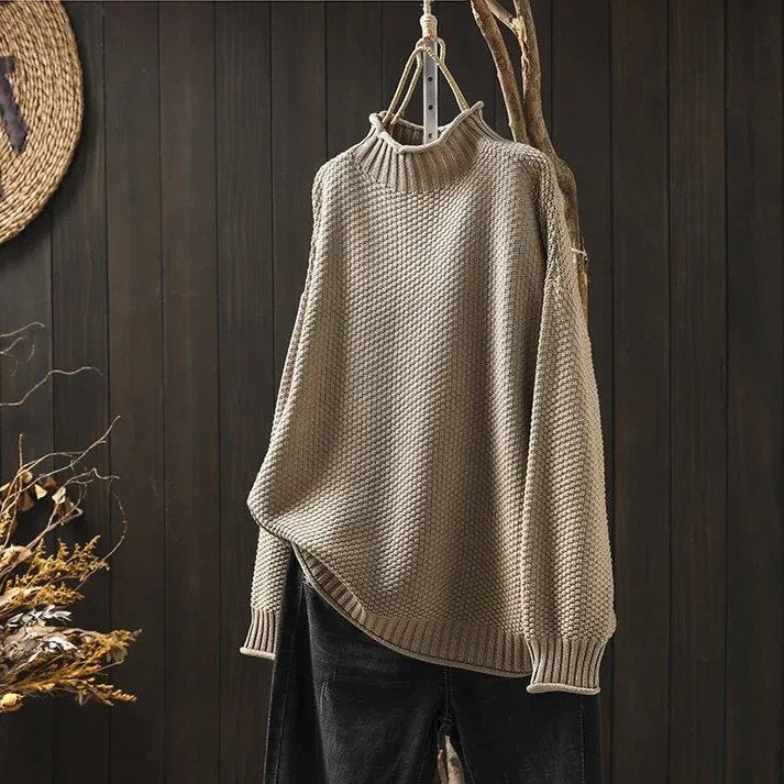 Aurora™ - Maglione a Collo Alto Morbido Tricot