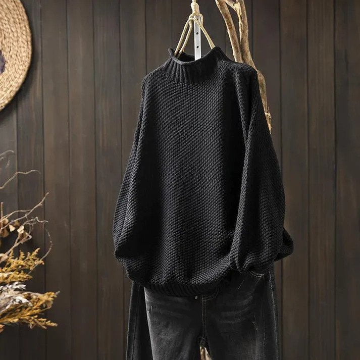 Aurora™ - Maglione a Collo Alto Morbido Tricot