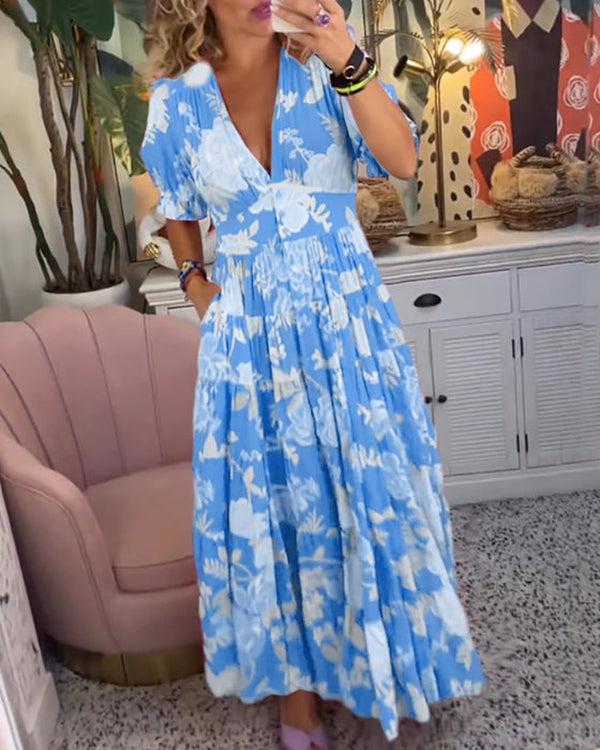 Floriana™ | Abito a Fiori Colorati