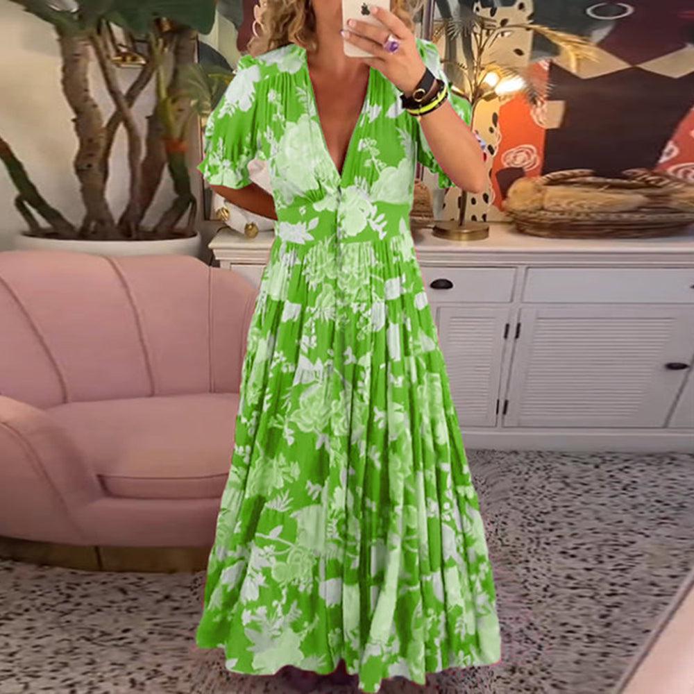 Floriana™ | Abito a Fiori Colorati