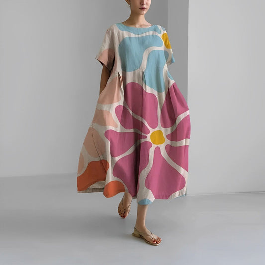 Daisy - Abito Maxi Lungo Ampio Retro