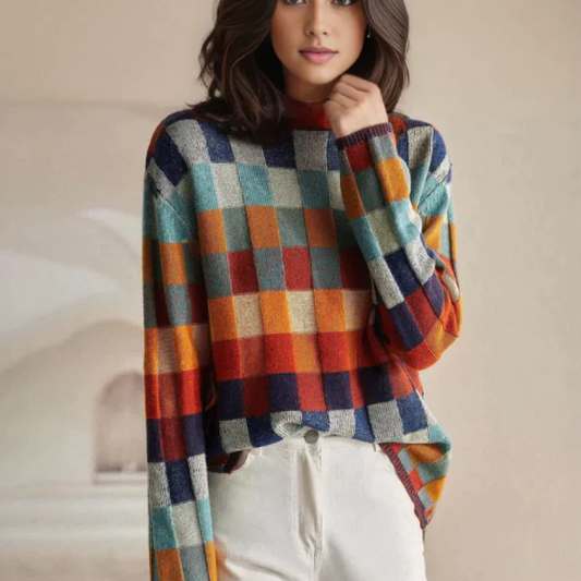 Olivia™ - Maglione a Collo Alto in Cashmere Morbido