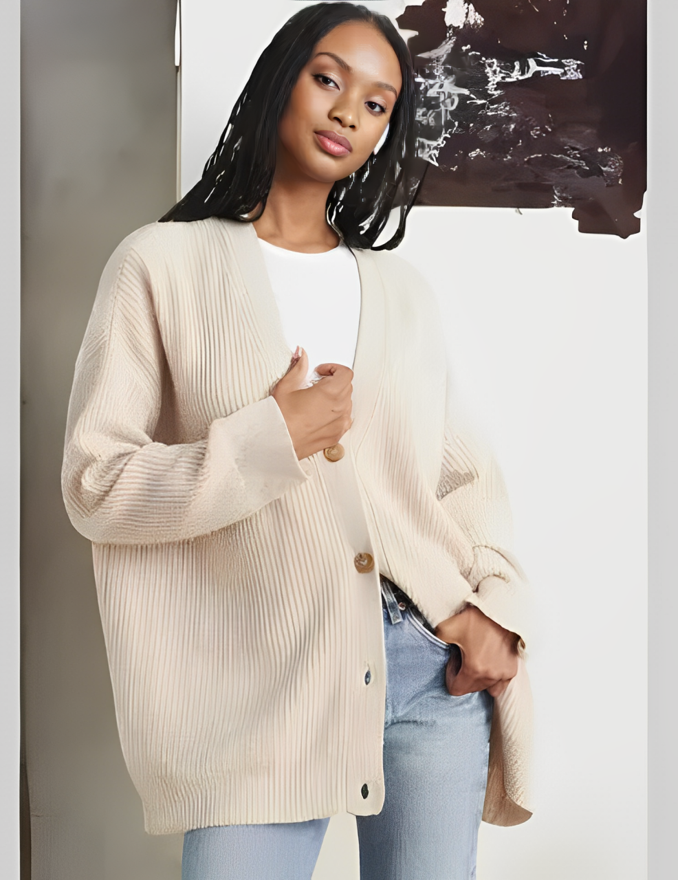 Federica | Cardigan Elegante con Bottoni