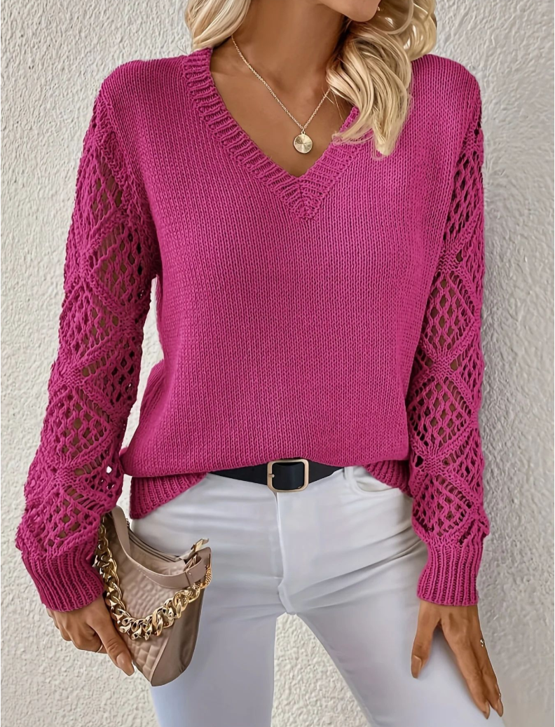Aubrey™ - Maglione Morbido con Scollatura a V