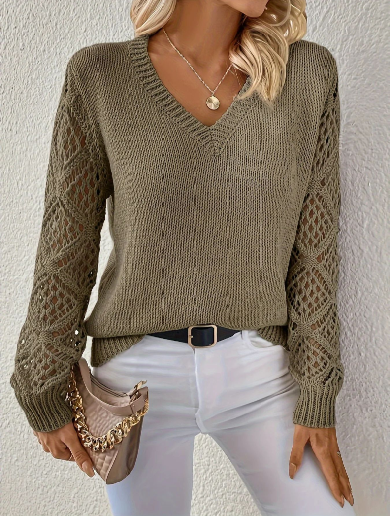 Aubrey™ - Maglione Morbido con Scollatura a V