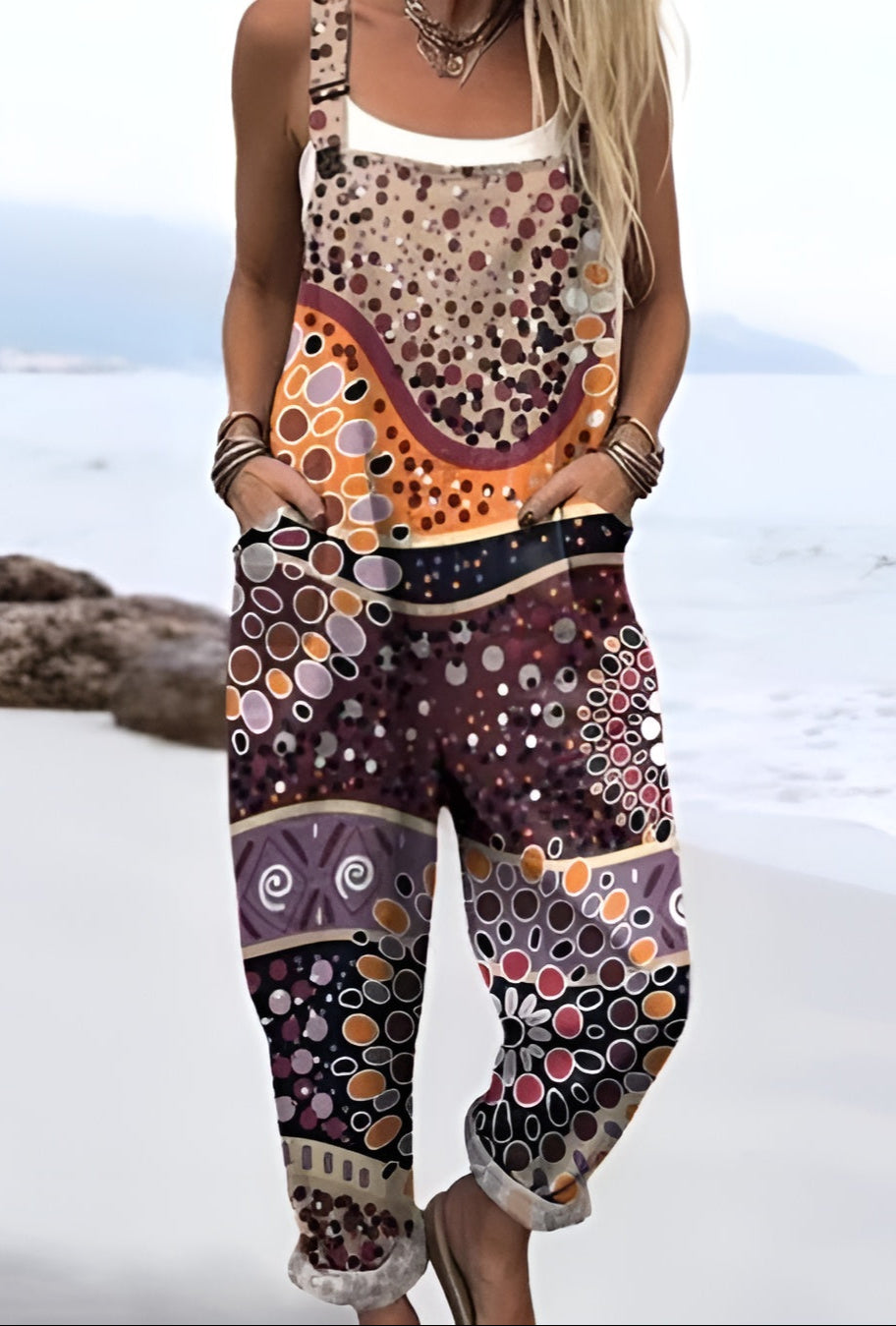 Thilde™ | Boho Art Drape Salopette