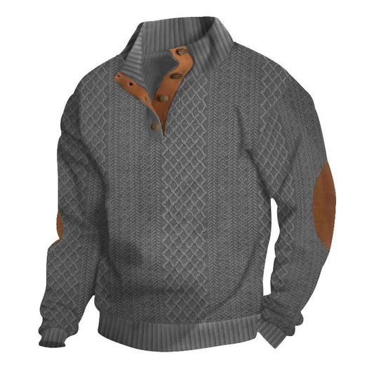 Logan™ - Pullover lavorato a maglia con colletto alto e maniche lunghe